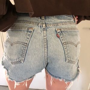 Levi’s Distressed Cutoffs